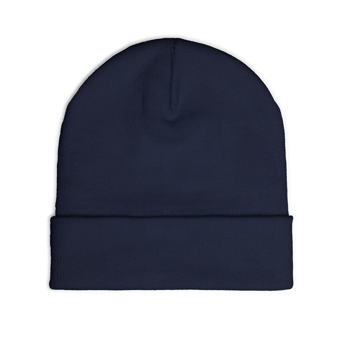 Embroidered Gold Eagle Knit Beanie — Cozy Winter Hat with Metallic Bird Design