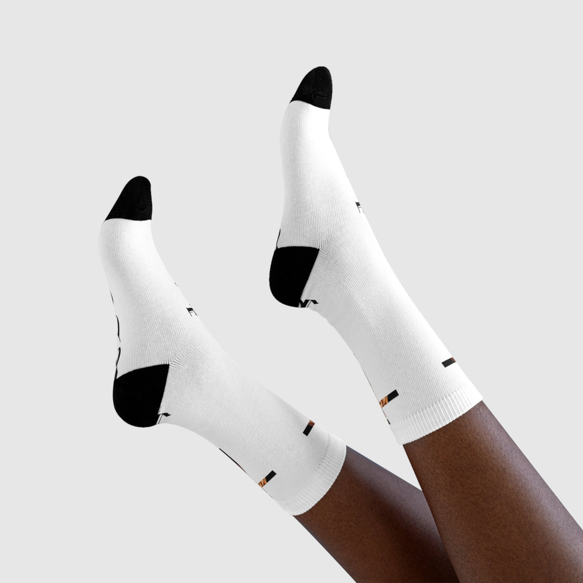 Gospel Cross Sublimation Crew Socks — Christian Faith Graphic Socks